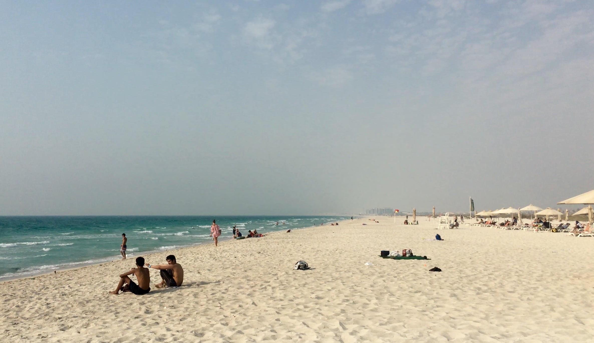 La plage publique de Saadiyat à Abu Dhabi