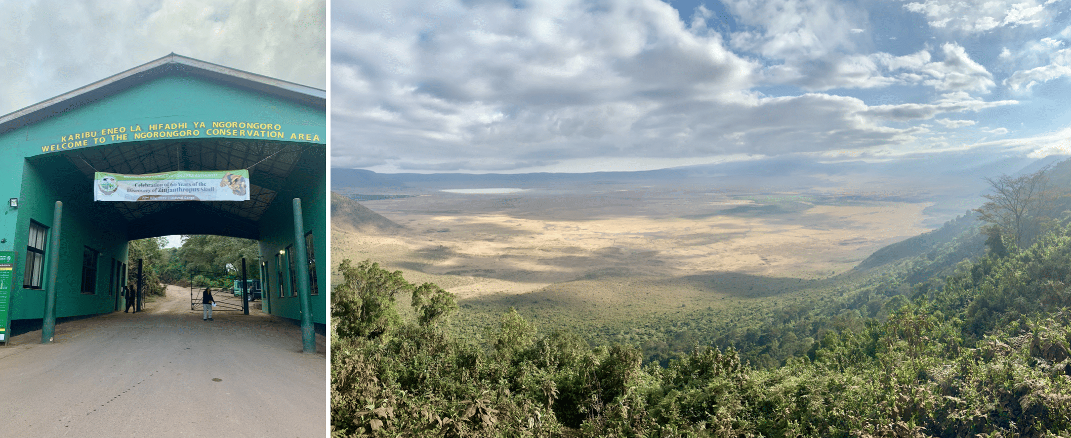 entree dans la zone de conservation du ngorongoro