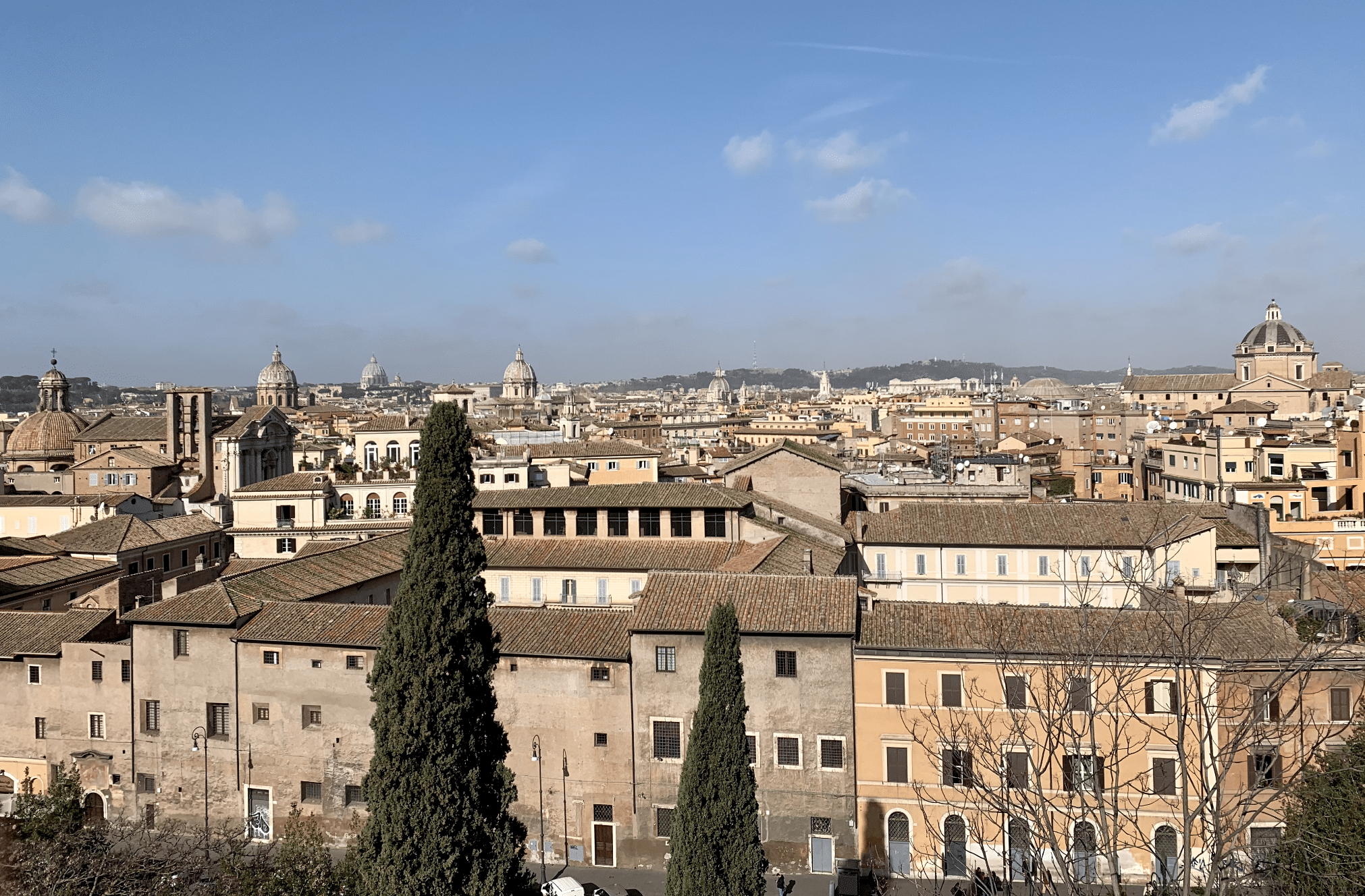 vue sur rome depuis les musees capitolins