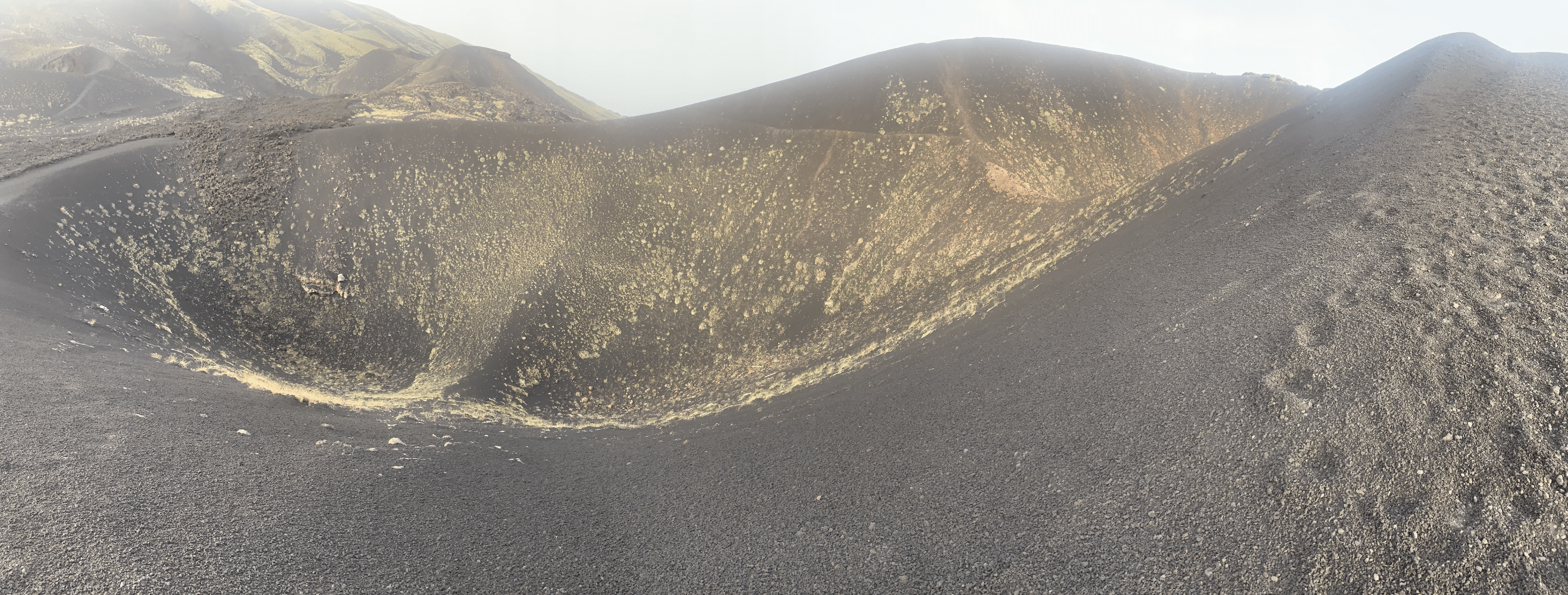 excursion sur l'etna : promenade sur les crateres