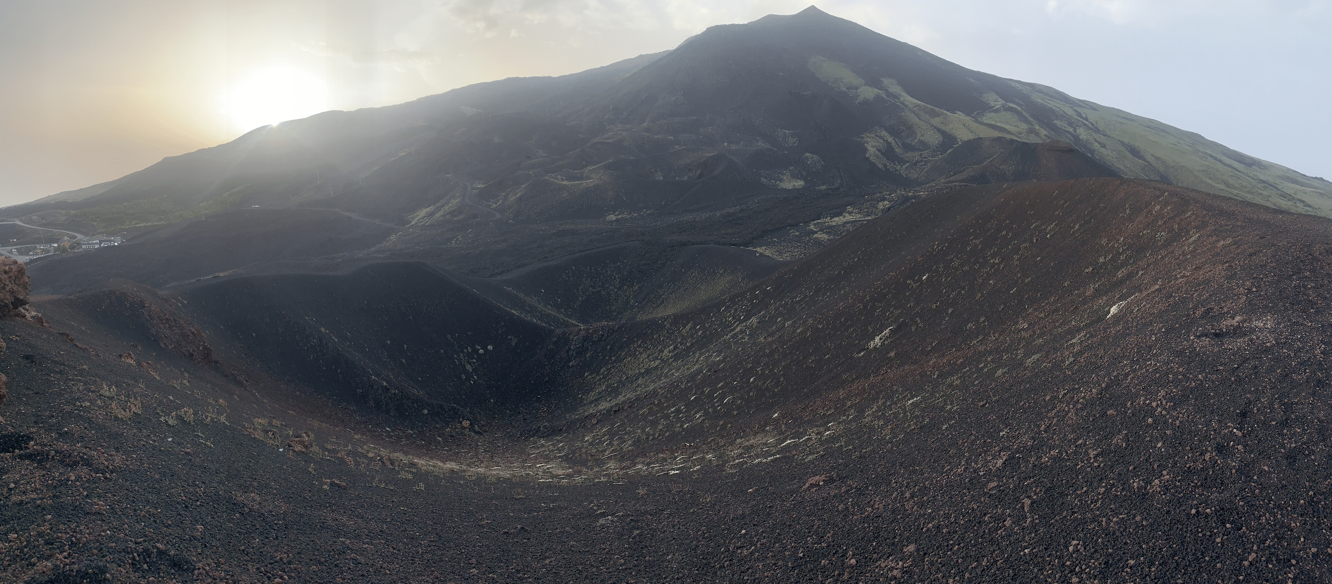 paysages des crateres de l'etna