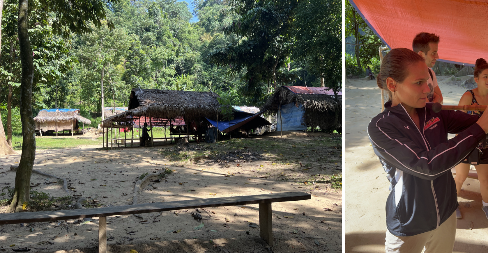 visite d'un village orang asli dans le parc taman negara en malaisie