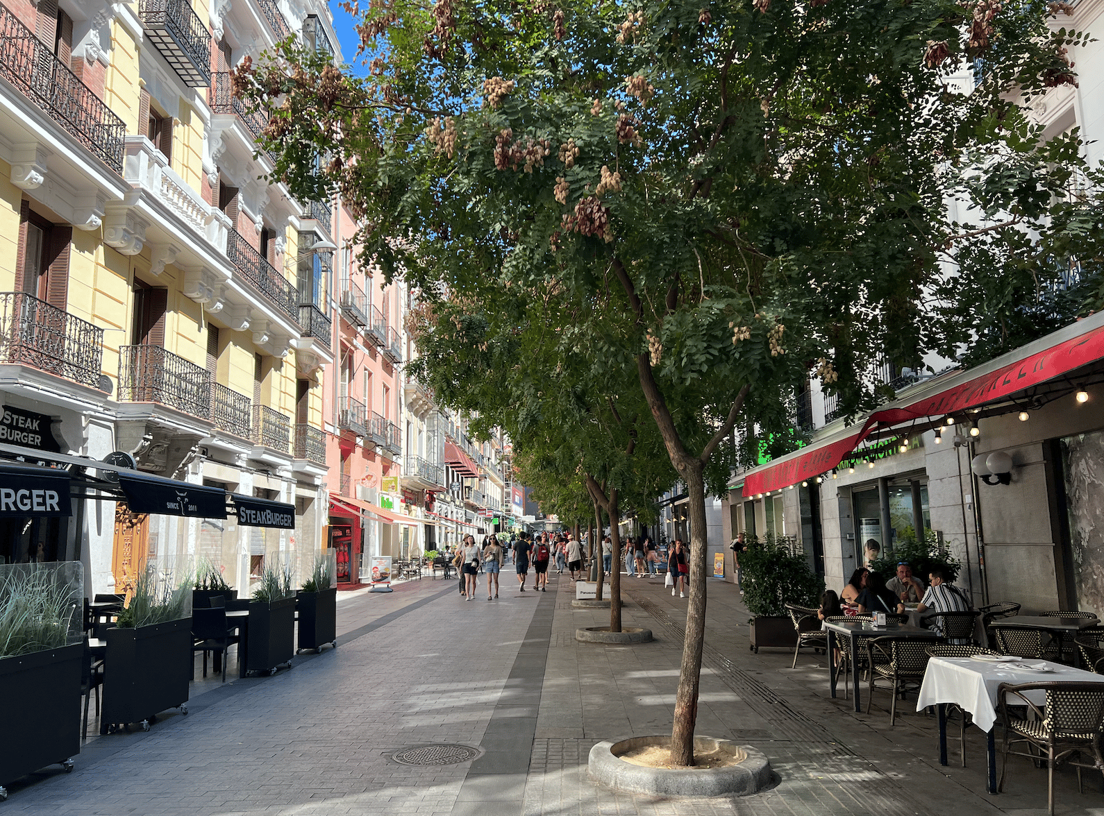 rue dans le quartier royal de madrid