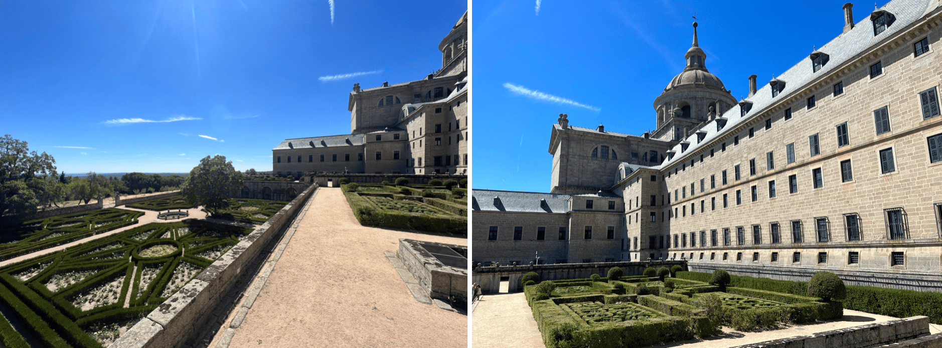 jardins du monastere de san lorenzo de el escorial a madrid