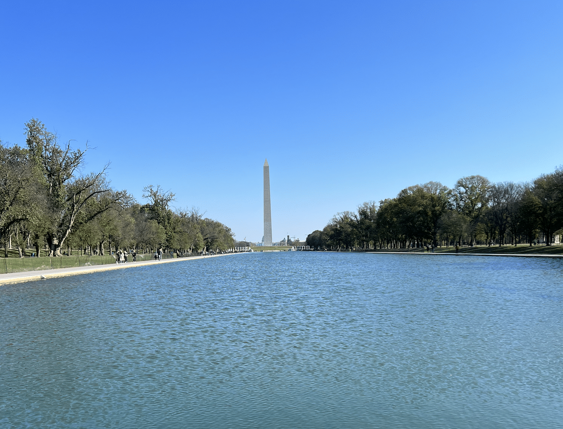 le reflecting pool du lincoln memorial