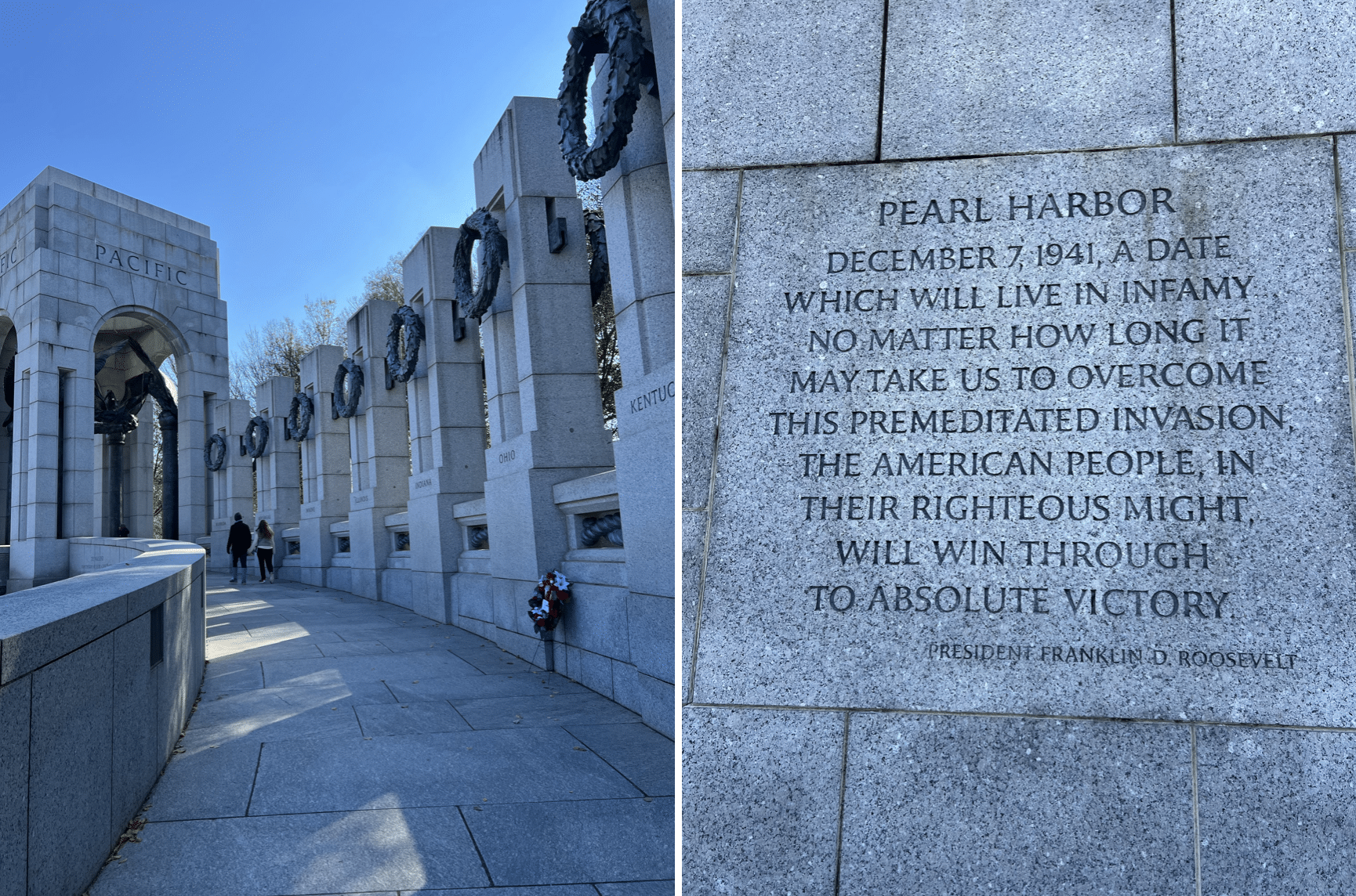 que faire en 6 jours a washington : visiter le national world war 2 memorial