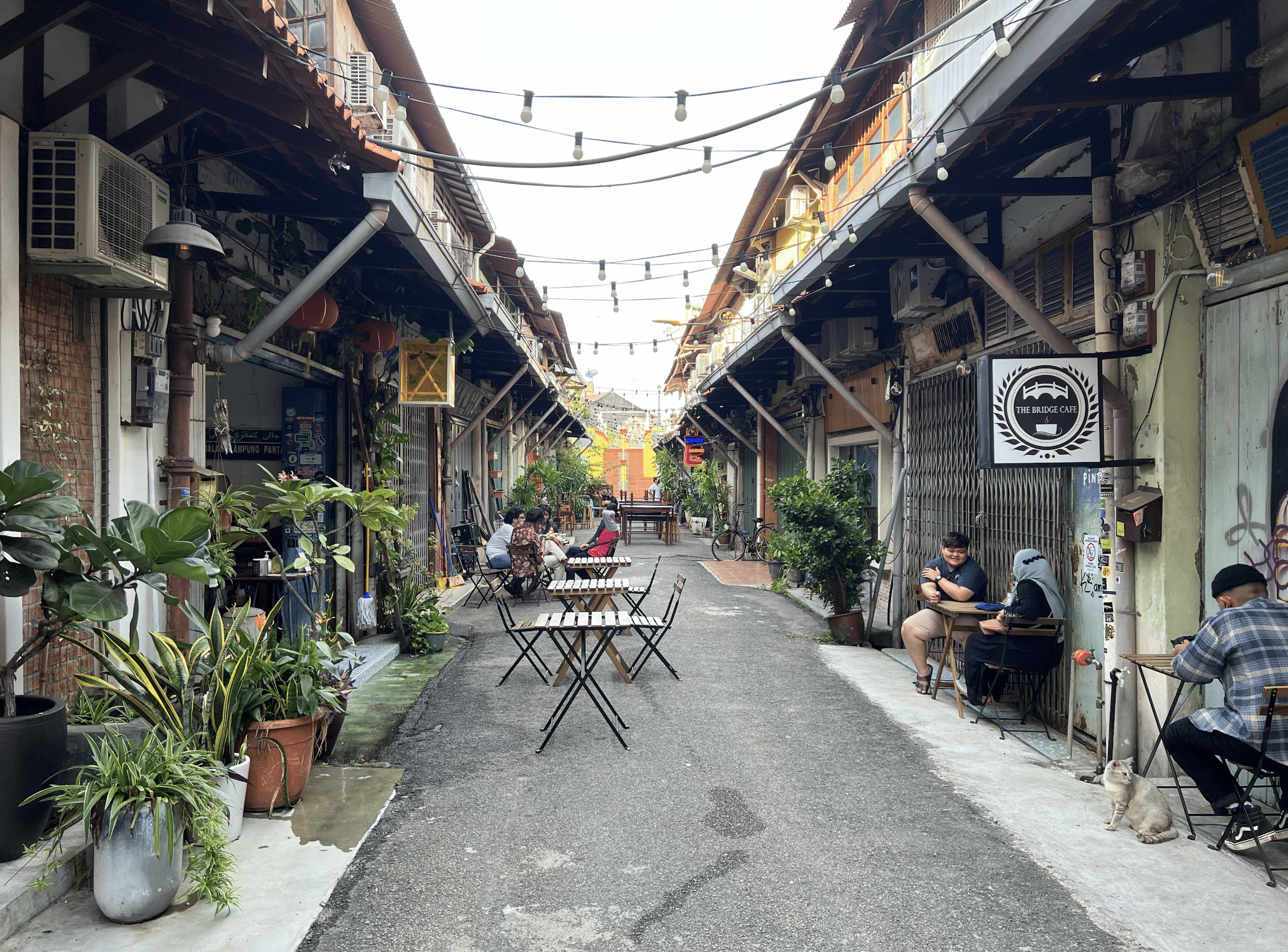 ruelle pittoresque dans chinatown a malacca en malaisie