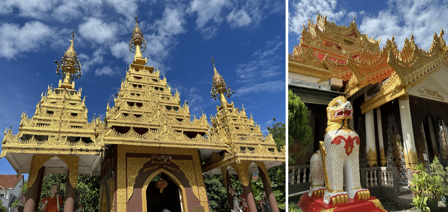 le temple birman dhammikaramav a george town en malaisie