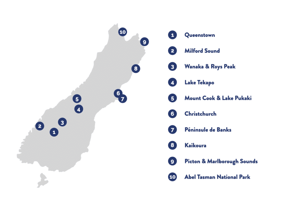 circuit en nouvelle zelande : itineraire de 11 jours sur l ile du sud