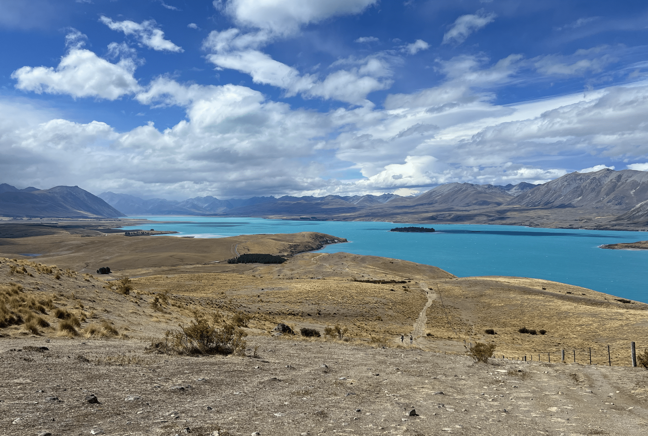 le lac tekapo sur l ile du sud de nouvelle zelande